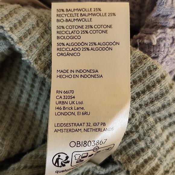 2 Tops Free People Waffle Henleys Size M - Picture 12 of 13